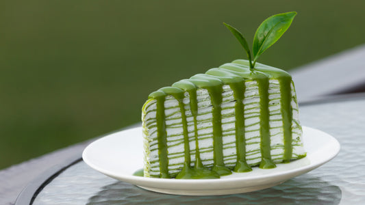 matcha crêpe cake