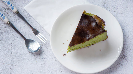 matcha basque cheesecake recept