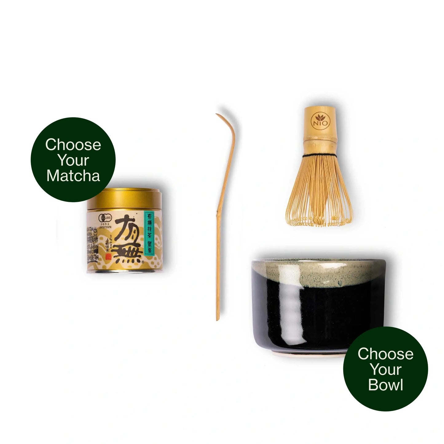 Aanpasbare Matcha-set met ceremoniële Matcha