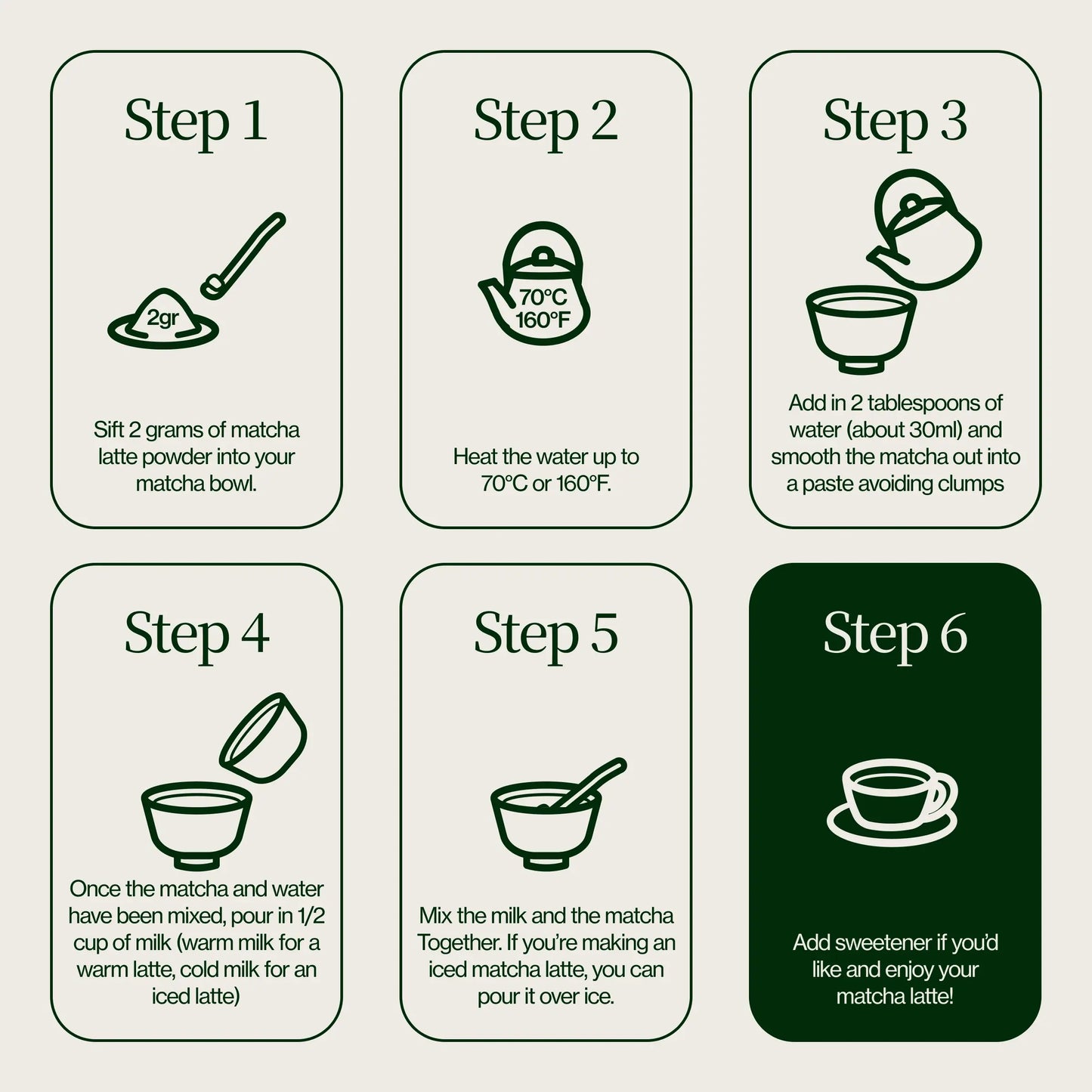 Premium Matcha Latte Poeder