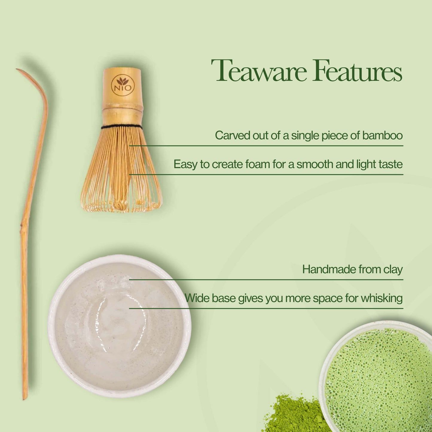 matcha adventskalender theeservies kenmerken