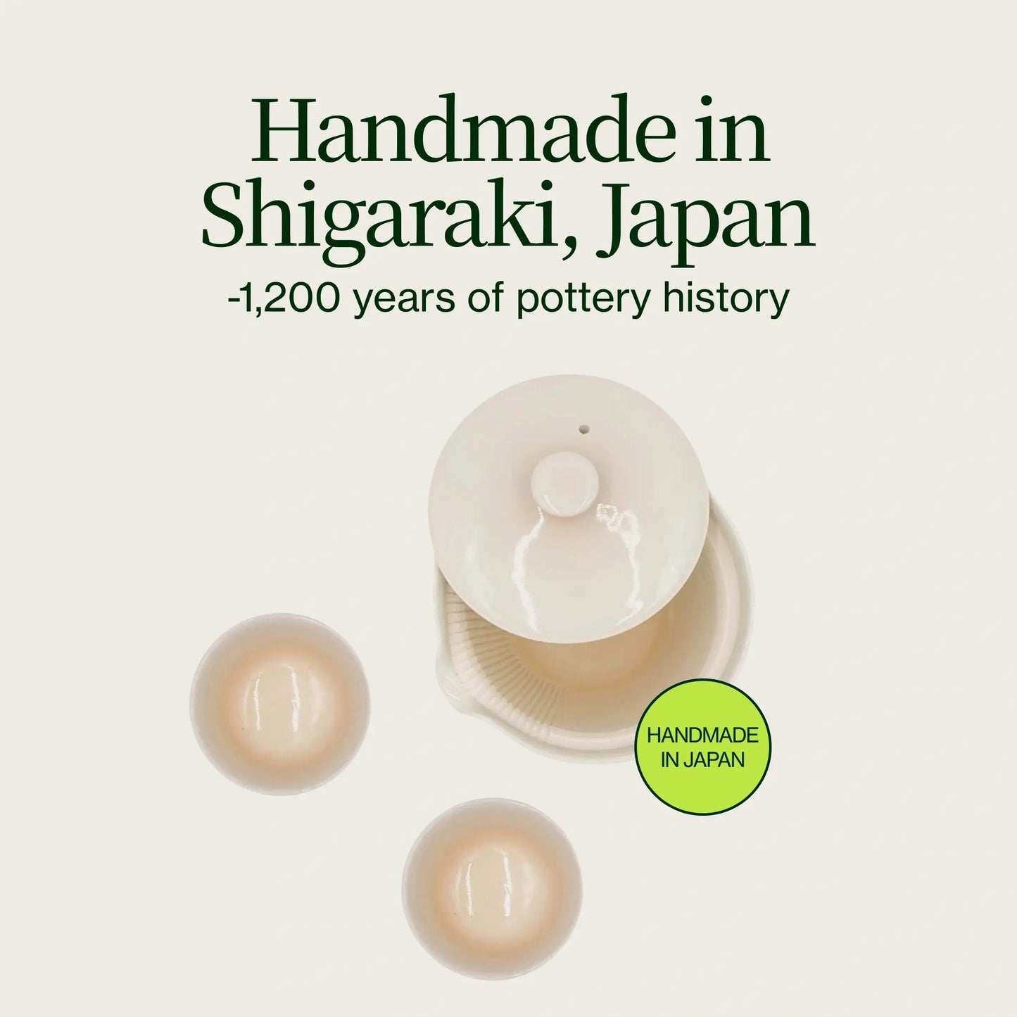 Witte Shigaraki-set