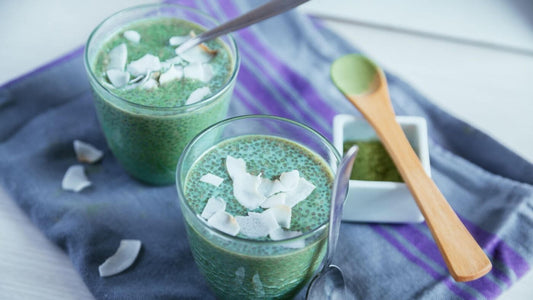 recept voor matcha chia pudding