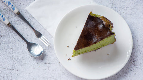 matcha basque cheesecake recept