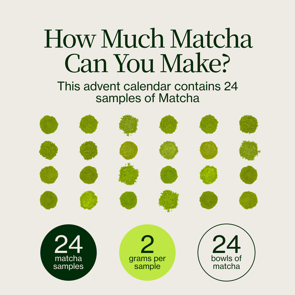 Matcha adventskalender 2026