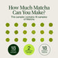 Matcha-proefverpakking 18 stuks
