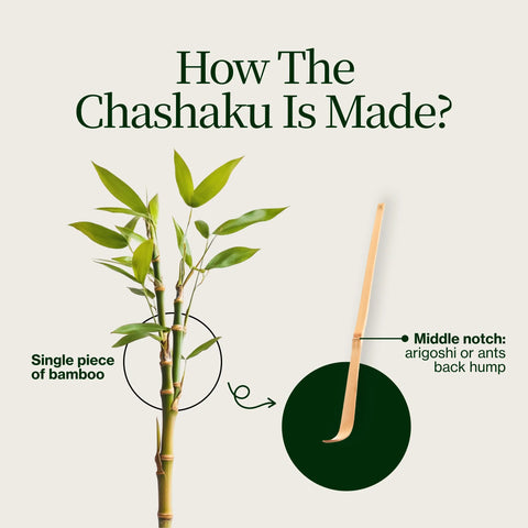 Chashaku bamboe lepel
