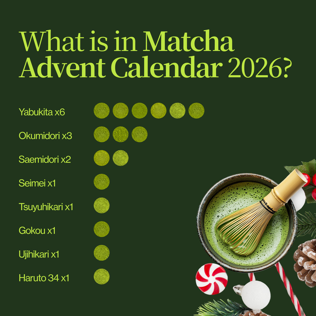 Matcha adventskalender 2026