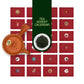 Groene thee adventskalender met theepot