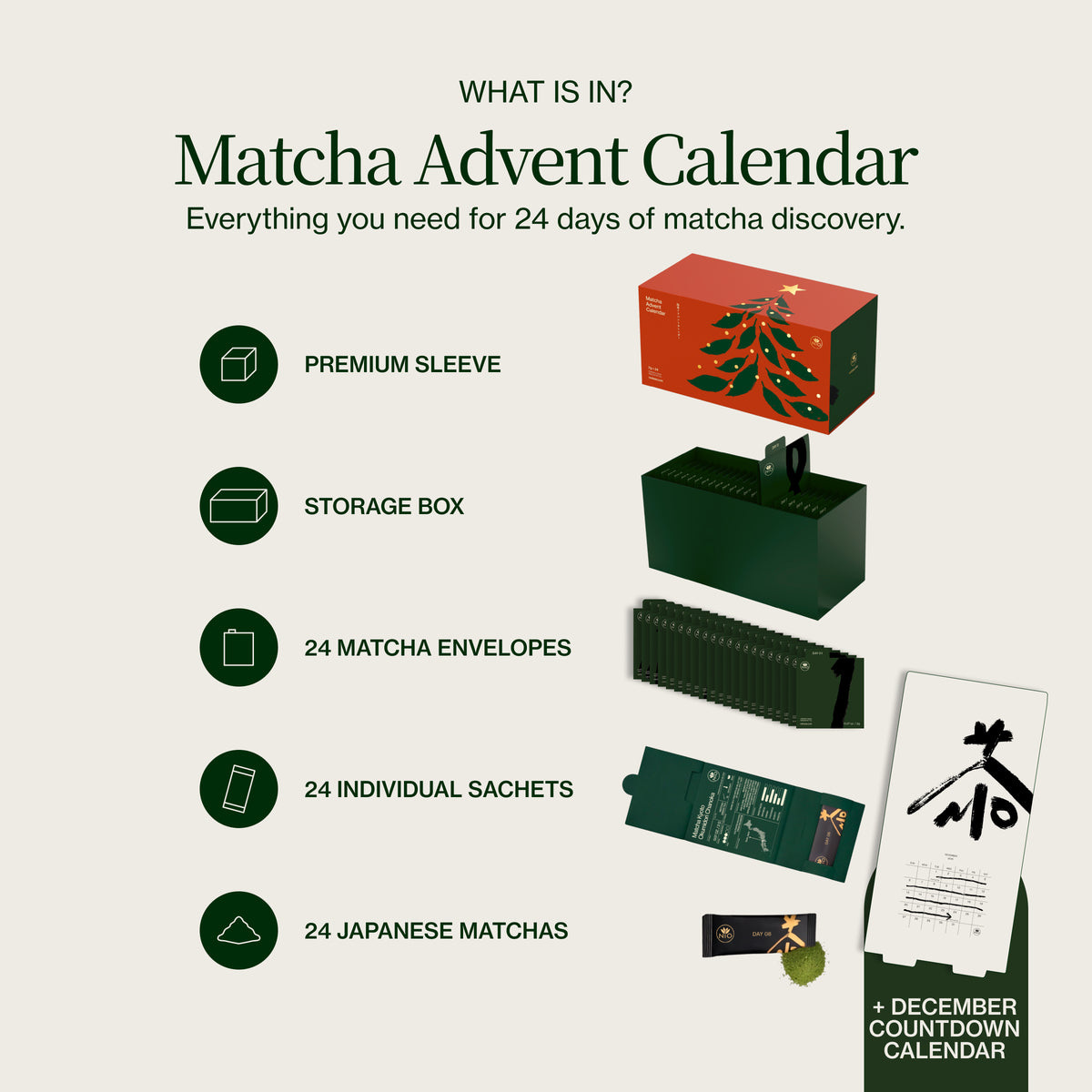 Matcha adventskalender 2026