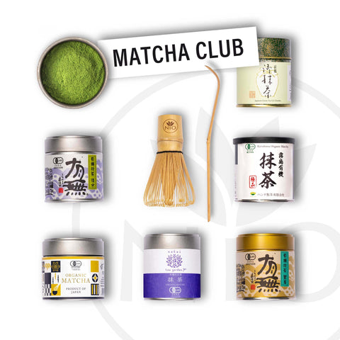 Maandelijkse matchaclub met gratis Matcha-klopper en Chashaku