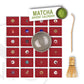 Matcha thee adventskalender 2024 met Whisk, Chawan en Chashaku